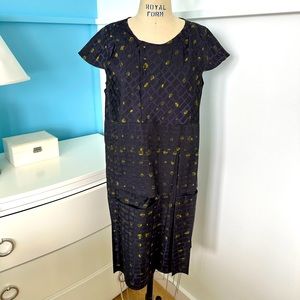 Marine Woven Cotelac Dress NWT